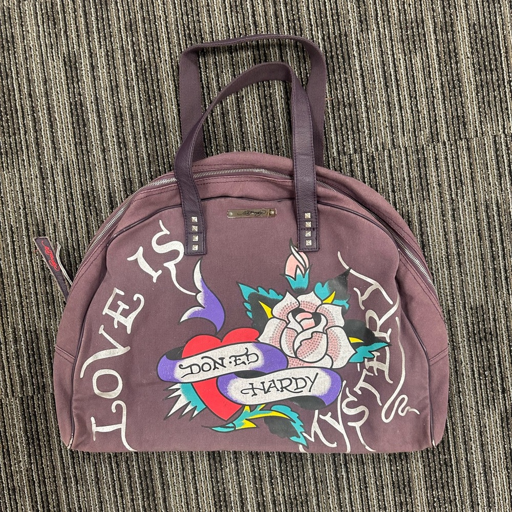 Vintage Ed Hardy Oversized Travel Bag